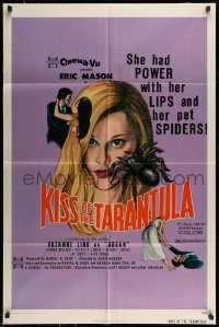 6f457 KISS OF THE TARANTULA 1sh '75 she had power with her lips and her pet spiders!