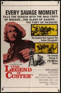 6f471 LEGEND OF CUSTER int'l 1sh '67 Wayne Maunder leads the cavalry raid against the Indians!