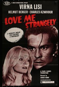 6f496 LOVE ME STRANGELY 22x34 special poster 1976 great images of sexy Virna Lisi & Helmut Berger!