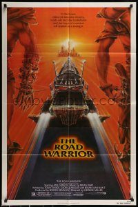 6f504 MAD MAX 2: THE ROAD WARRIOR 1sh '82 Mel Gibson returns in the title role, art by Commander!