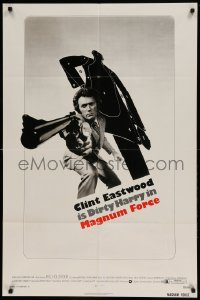 6f510 MAGNUM FORCE 1sh '73 best image of Clint Eastwood is Dirty Harry pointing his huge gun!