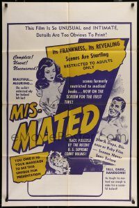 6f545 MIS-MATED 1sh '60s she couldn't understand why her husband left her, it's uncensored!