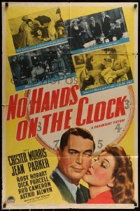 6f592 NO HANDS ON THE CLOCK style A 1sh '41 sexy Jean Parker had to marry detective Chester Morris!