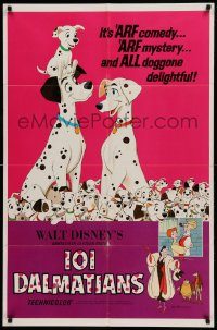 6f608 ONE HUNDRED & ONE DALMATIANS 1sh R69 most classic Walt Disney canine family cartoon!