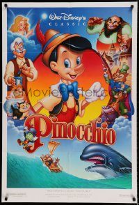 6f643 PINOCCHIO DS 1sh R92 Disney classic cartoon about a wooden boy who wants to be real!