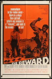 6f690 REWARD style B 1sh '65 Max Von Sydow, Mimieux, greed burst upon the desert like a bullet!