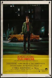 6f834 TAXI DRIVER 1sh '76 classic art Robert De Niro by Guy Peellaert, Martin Scorsese!