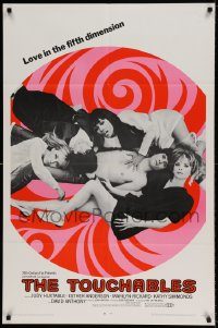 6f891 TOUCHABLES 1sh '68 Judy Huxtable in five-way love, psychedelic love in the fifth dimension!