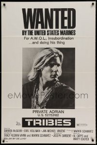 6f899 TRIBES 1sh '71 Jan-Michael Vincent is wanted by the United States Marines!