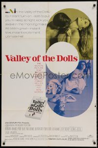 6f932 VALLEY OF THE DOLLS 1sh '67 sexy Sharon Tate, from Jacqueline Susann's erotic novel!