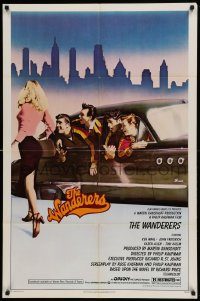 6f947 WANDERERS 1sh '79 Ken Wahl in Kaufman's 1960s New York City teen gang cult classic!