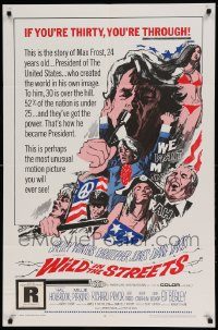 6f964 WILD IN THE STREETS 1sh '68 Christopher Jones & teens take over the U.S.!