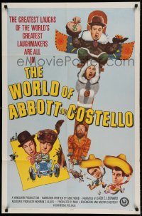 6f983 WORLD OF ABBOTT & COSTELLO 1sh '65 Bud & Lou are the greatest laughmakers!