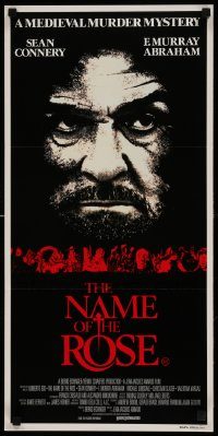 6g912 NAME OF THE ROSE Aust daybill '86 Der Name der Rose, great art of Sean Connery as monk!