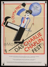 6g242 DAS CHARLIE CHAPLIN FEST Austrian '82 completely different artwork of Charles Chaplin!