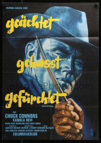 6g614 BROKEN SABER German '66 great different art of cowboy Chuck Connors as Colorado Jess!