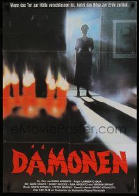 6g634 DEMONS 2 German '87 written & produced by Dario Argento, Lamberto Bava, C.W. Taylor horror art