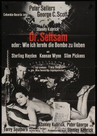 6g642 DR. STRANGELOVE German '64 Stanley Kubrick classic, Peter Sellers & pretty Tracy Reed!