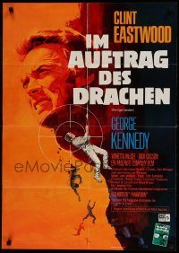 6g644 EIGER SANCTION German '75 cool completely different Peltzer art of Clint Eastwood!
