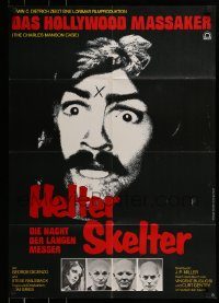 6g667 HELTER SKELTER German '82 wild close-up of Charles Manson !