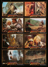 6g565 INDIANA JONES & THE TEMPLE OF DOOM German LC poster '84 cool action images of Ford!