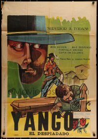 6g396 DJANGO Mexican poster '66 Sergio Corbucci spaghetti western, Franco Nero, different art!