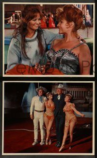 6g162 CIRCUS WORLD 11 French LCs '65 great images of Claudia Cardinale, John Wayne, Rita Hayworth!