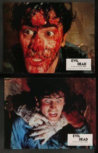 6g217 EVIL DEAD 6 style B French LCs '83 Sam Raimi cult classic, Bruce Campbell, different images!