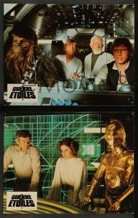 6g164 STAR WARS 11 French LCs '77 Luke, Han, Chewbacca, Vader, French language design!