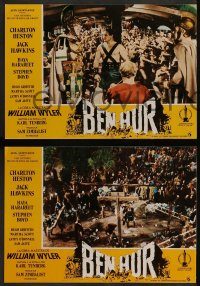 6g055 BEN-HUR 3 Spanish LCs R70s Charlton Heston, William Wyler classic religious epic!