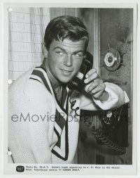 6h008 77 SUNSET STRIP TV 8x10.25 still '60s close up of Robert Logan as J.R. Hale with phone!