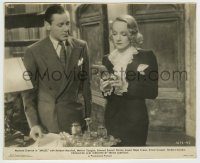 6h047 ANGEL 7.75x9.5 still '37 Herbert Marshall looks at the pamphlet Marlene Dietrich is holding!