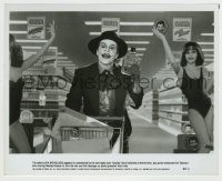 6h078 BATMAN 8x10 still '89 Jack Nicholson as The Joker in his toxic Smylex TV commercial!