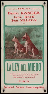 6j253 LAW OF FEAR Argentinean '28 completely different image of Ranger the Dog!