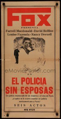 6j264 RILEY THE COP Argentinean '28 John Ford, Louise Fazenda, completely different!
