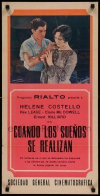 6j276 WHEN DREAMS COME TRUE Argentinean '29 completely different image of Helen Costello!