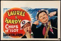 6j095 AIR RAID WARDENS Belgian R70s wacky Stan Laurel & Oliver Hardy in WWII action!