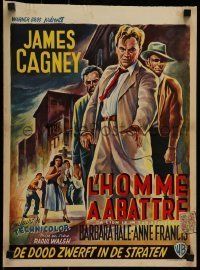 6j109 LION IS IN THE STREETS Belgian '54 the gutter was James Cagney's throne, different art!