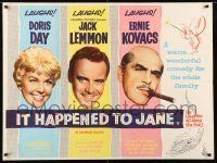 6j144 IT HAPPENED TO JANE British quad '59 Doris Day, Jack Lemmon, Ernie Kovacs winning at poker!