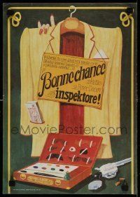 6j310 BONNE CHANCE INSPECTOR Czech 12x17 '83 Bon Shans, Inspektore!, great art by Jan Meisner!