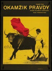 6j290 MOMENT OF TRUTH Czech 23x32 '68 Francesco Rosi's Il Momento della verita, bull fighting!