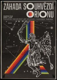 6j293 ORION'S LOOP Czech 23x33 '81 Vasili Levin's Petlya Oriona, Foll constellation artwork!