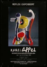 6j016 KAREL APPEL RECENTE SCHILDERIJEN EN BEELDEN exhibition Dutch '89 wild sculpture!