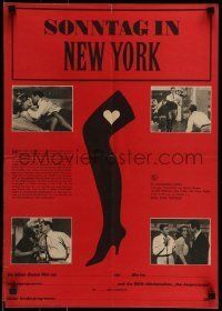 6j028 SUNDAY IN NEW YORK East German 16x23 '65 Rod Taylor, sexy Jane Fonda, Cliff Robertson!