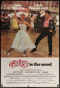 6j126 GREASE English 1sh '78 John Travolta & Olivia Newton-John in a most classic musical!