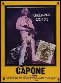 6j543 CAPONE French 23x31 '75 full-length image of gangster legend Ben Gazzara!