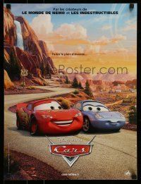 6j574 CARS French 16x21 '06 Walt Disney animated automobile racing, 'romantic' image!