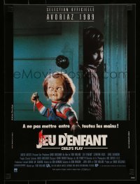 6j576 CHILD'S PLAY French 15x21 '89 when Freddy has nightmares he dreams of Chucky!