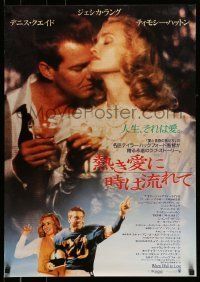 6j706 EVERYBODY'S ALL-AMERICAN Japanese '89 football player Dennis Quaid, sexiest Jessica Lange!