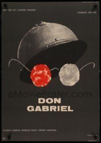 6j854 DON GABRIEL Polish 22x31 '66 Petelski & Petelski, WWII, helmet and glasses by Lipinski!